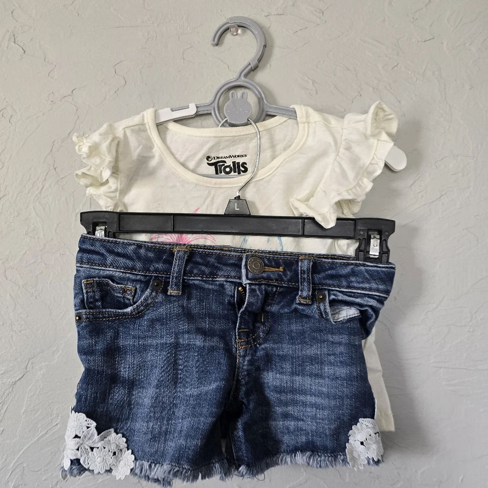 Girls Bundle 5-6x Summer Colorful cute Sets
